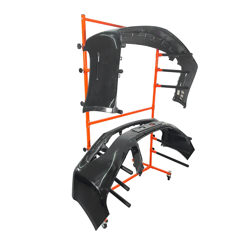 Mobile Bumper Storage Rack auto body shop