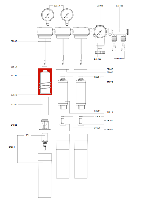 SATA Cyclone Separator for SATA Filter Series 100, 200, 300 400