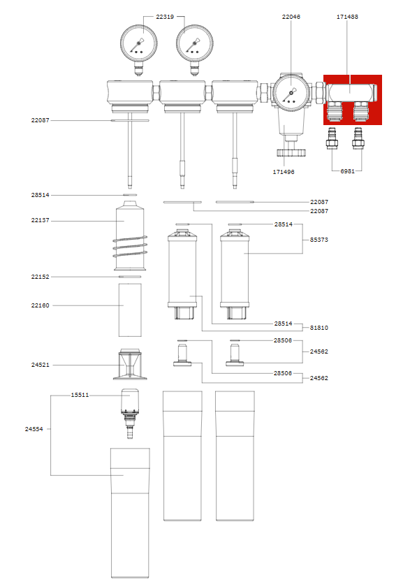 SATA Manifold SATA Filter Series 200