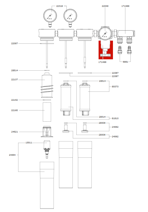 SATA Pressure Regulator SATA Filter Series 200