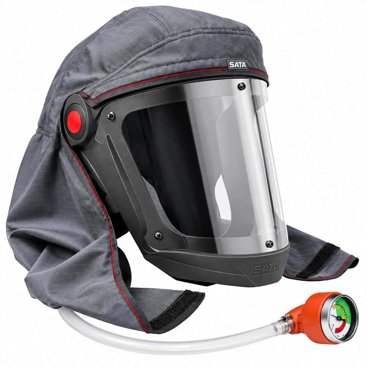 Respirator hood SATA Air Vision 5000 with pressure gauge (NIOSH)