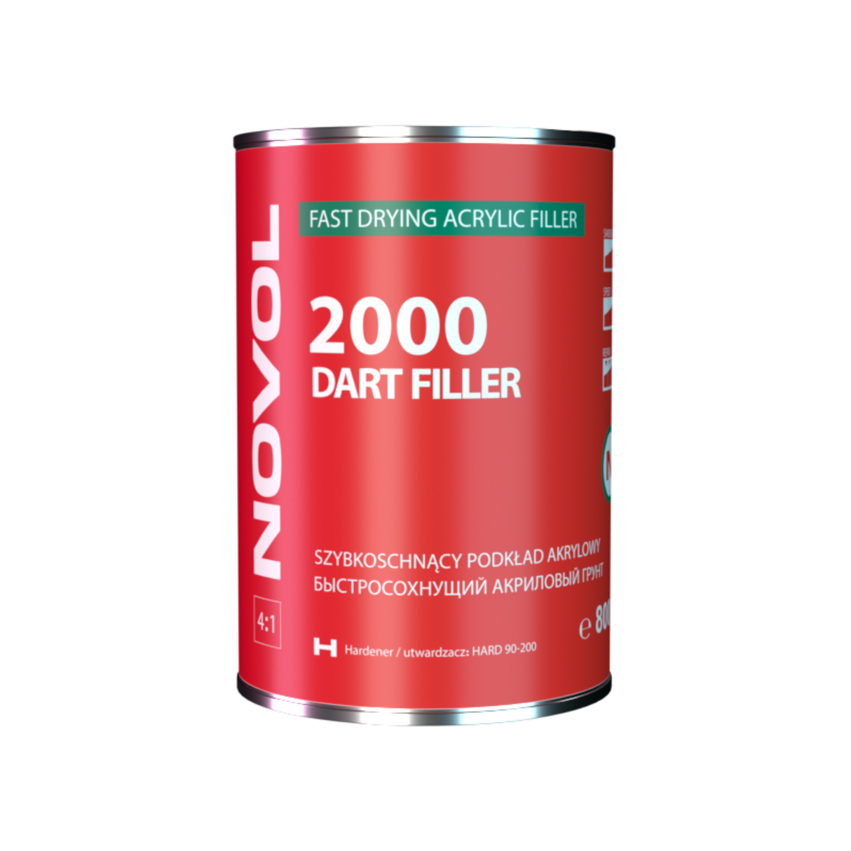 NOVOL 2000 DTM Primer/Sealer HS 4:1 Kit