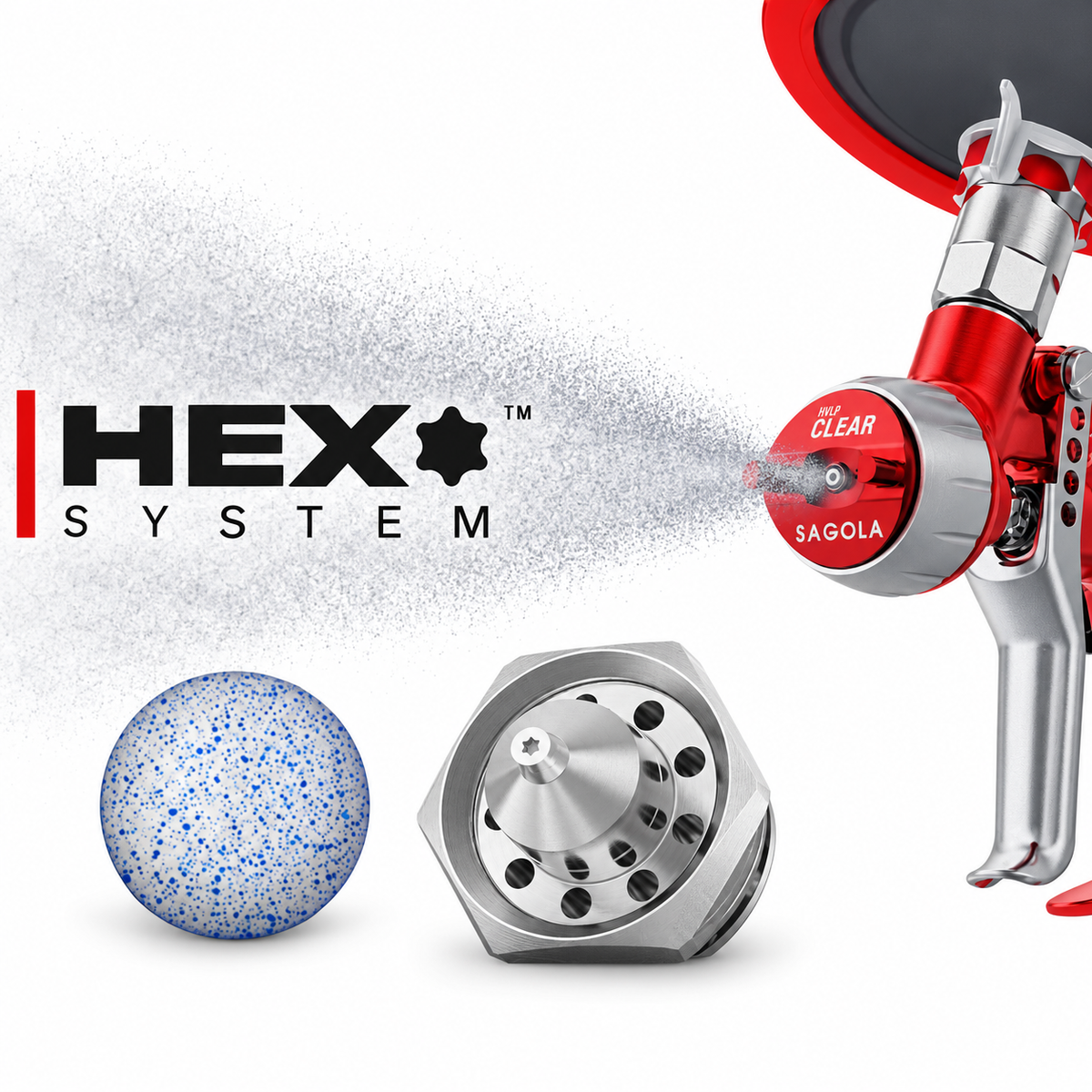 Sagola 4600 HEX Clear Pro Spray Gun