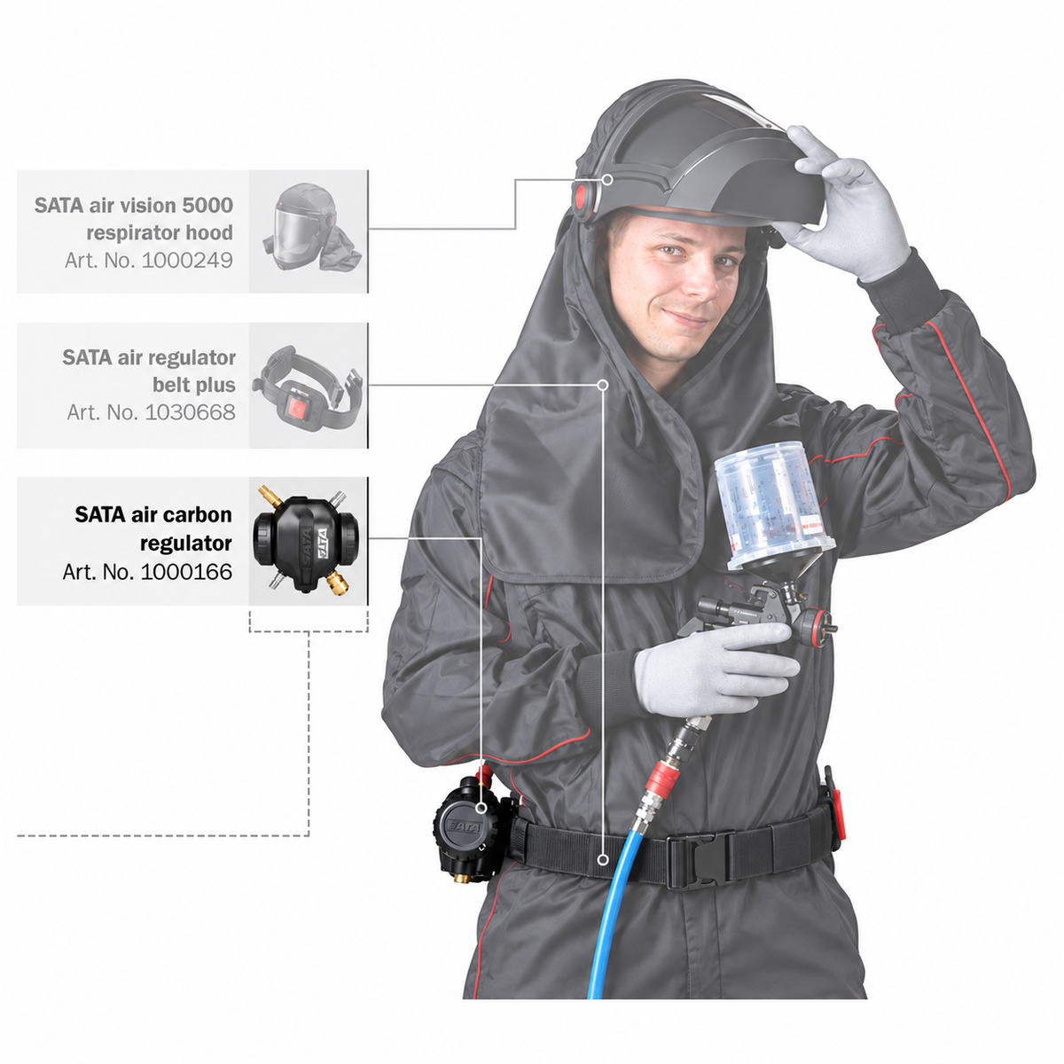SATA Air Carbon Regulator for SATA Vision 5000
