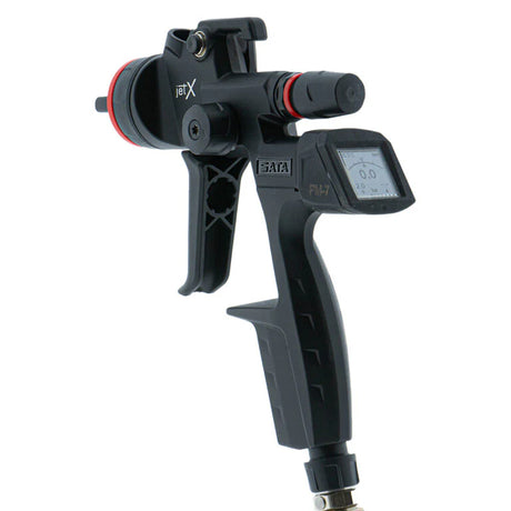 Jet X spray gun Quick Cup Connector QCC system for fast cup changes
