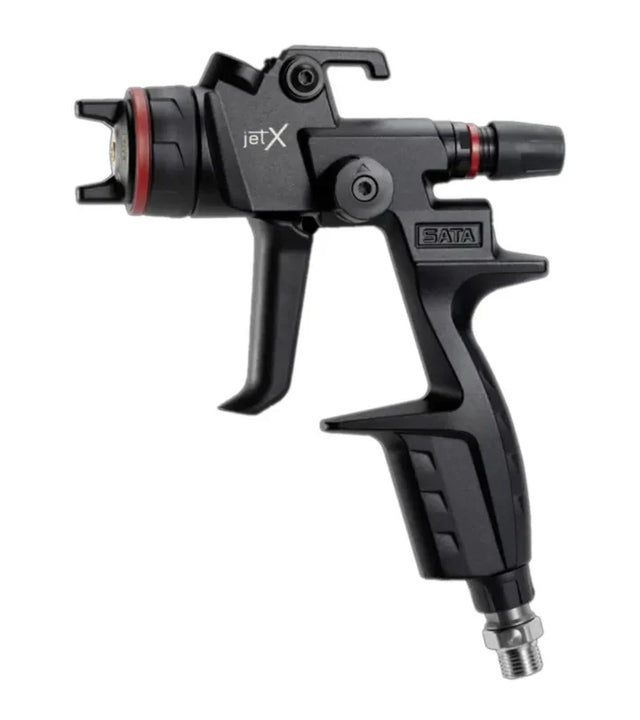 Jet X spray gun nozzle with innovative labyrinth airflow technology
