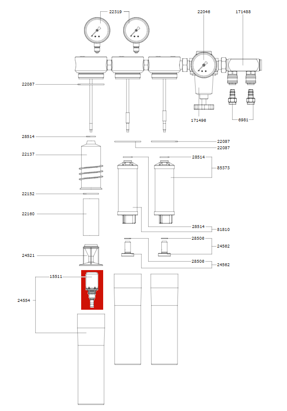 SATA Automatic Condensate Drain Valve SATA Filter Series 200, 300, 400 and 500