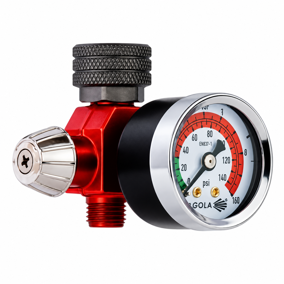 Sagola RC1 Flow Regulator with Pressure Gauge
