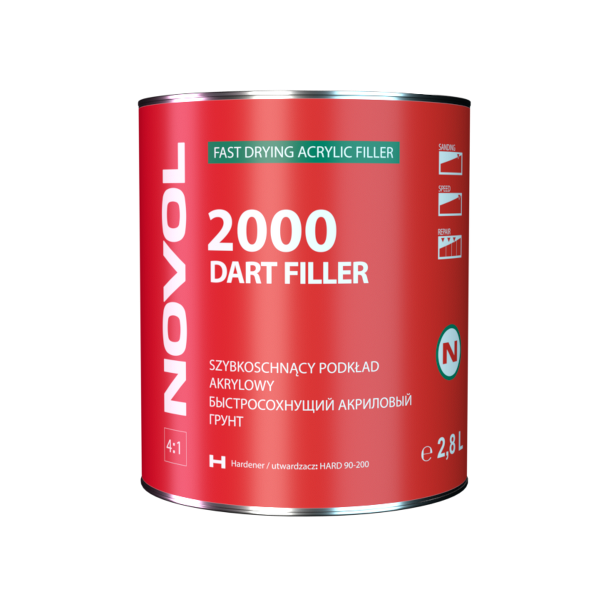 NOVOL 2000 DTM Primer/Sealer HS 4:1 Kit